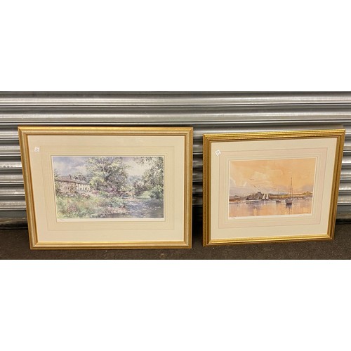 52 - 2 Limited edition framed prints by Nancy Dyson 393/500 and Ray Barsman 125/500 largest frame measure... 