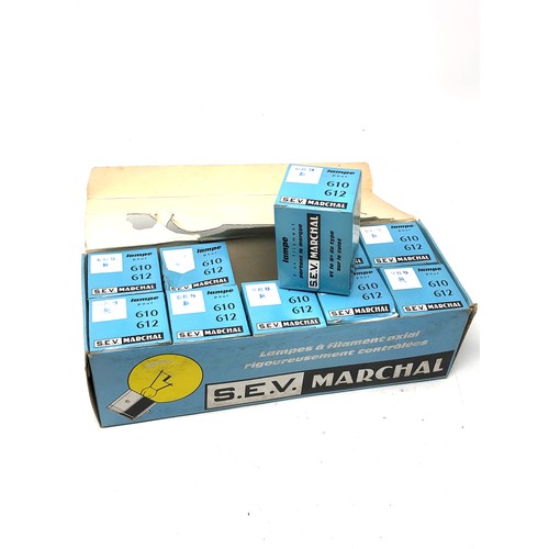 121 - Original Vintage boxed S.e.v Marchal car light bulbs 10 bulbs boxed