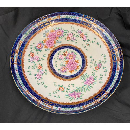 146 - 20th Century Chinese porcelain plate Jatte india Company, marks to base, diameter approx 31cm