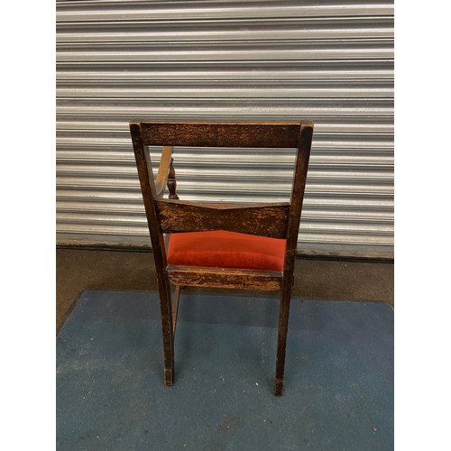 363 - Antique oak carver chair