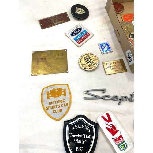 430 - Selection of later and vintage car memorabilia