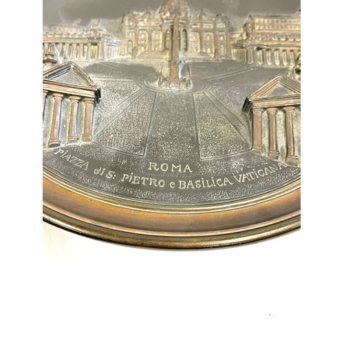 94 - Two mid 19th century Grand Tour plaques, depicting the Pantheon and the Mausoleum d’Agrippa; and St ... 