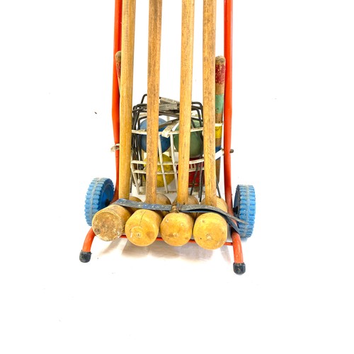 317 - Vintage Childs croquet set