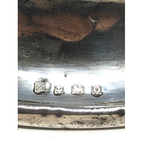 12 - Antique silver desk inkwell Birmingham silver hallmarks measures approx 14cm height 5cm