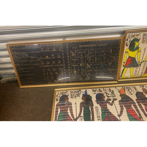 104 - Selection of framed Egyptian prints