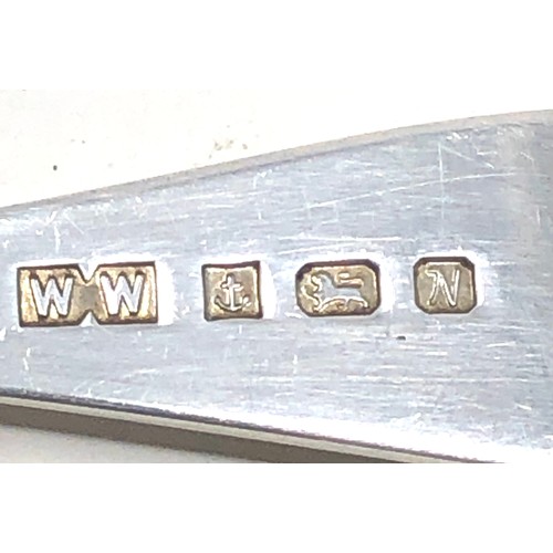 17 - Vintage Silver hallmarked tea caddy spoon Birmingham silver hallmarks