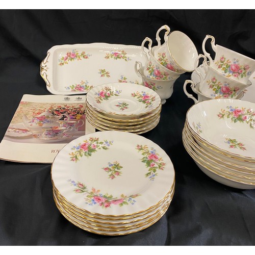 229 - Selection of Royal Albert Moss Rose tea service