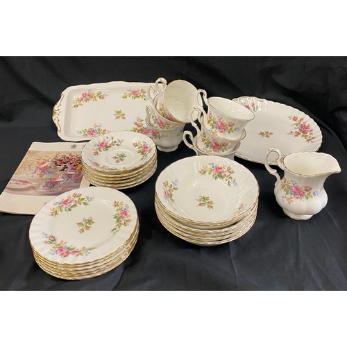 229 - Selection of Royal Albert Moss Rose tea service