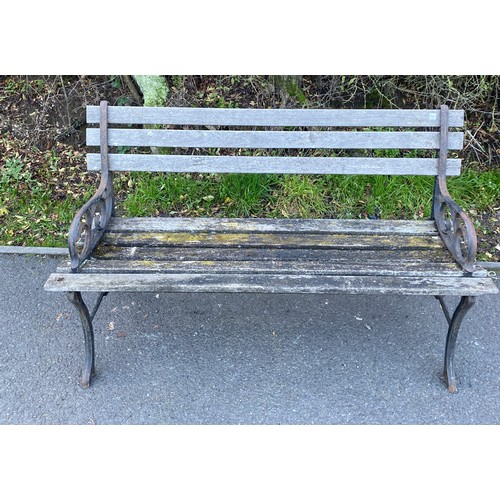 100P - Vintage garden bench 48 inches long