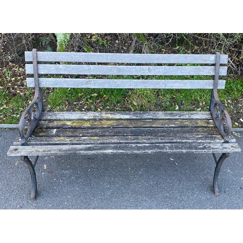 100P - Vintage garden bench 48 inches long