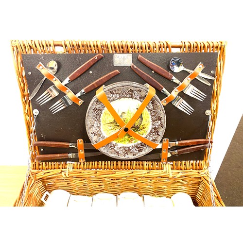 290 - Vintage Antler picnic hamper