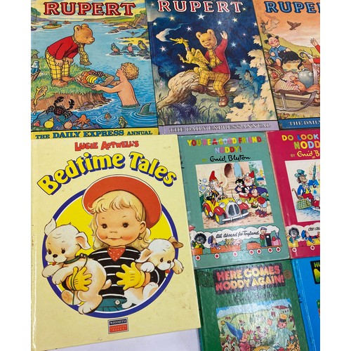 195 - Box of vintage childrens books includes enid blyton etc