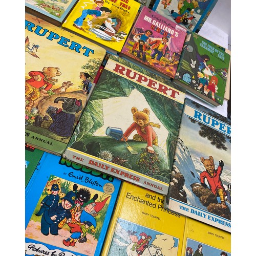 195 - Box of vintage childrens books includes enid blyton etc