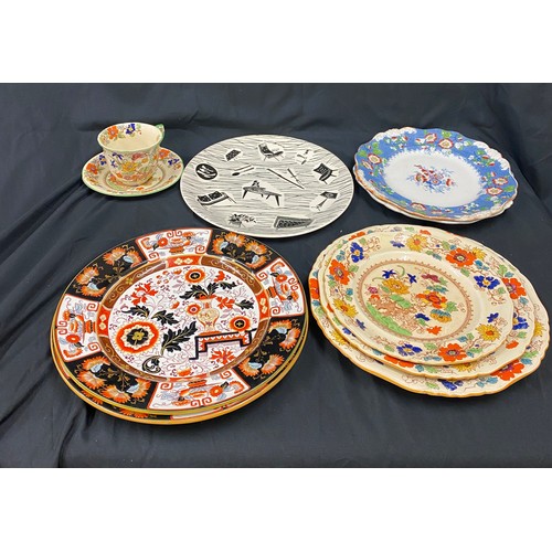 76 - Assorted plates cups and saucers