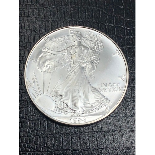 394 - 1994 American Silver Eagle Dollar $1 bullion coin .999 fine silver