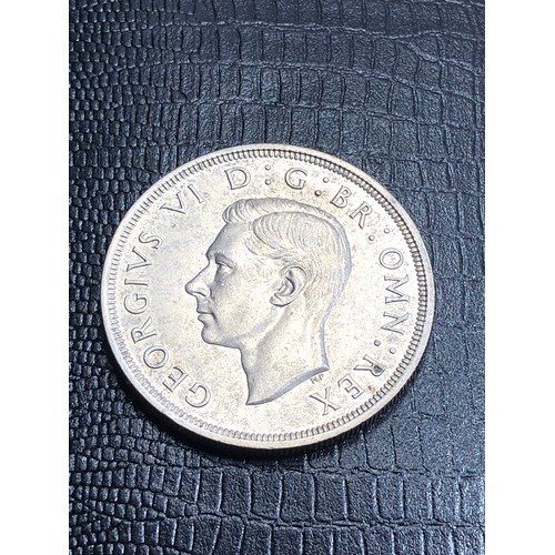 399 - 1937 GEORGE 1V SILVER CROWN COIN 28 GRAMS GOOD DETAILS