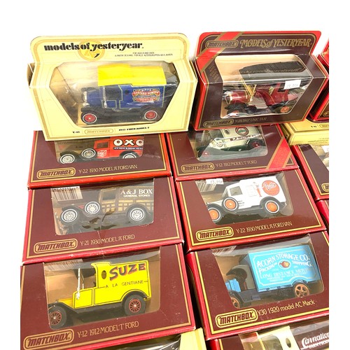 253 - Large selection of Yester year models includes 1918 crossley, 1927 talbot van, 1912 Ford T etc