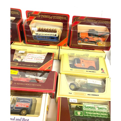 253 - Large selection of Yester year models includes 1918 crossley, 1927 talbot van, 1912 Ford T etc