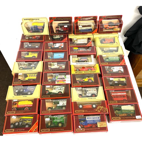 253 - Large selection of Yester year models includes 1918 crossley, 1927 talbot van, 1912 Ford T etc