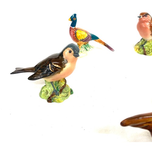 59 - Selection of 5 Beswick birds, A duck wall plaque and a Pheasant, all in over all good condition