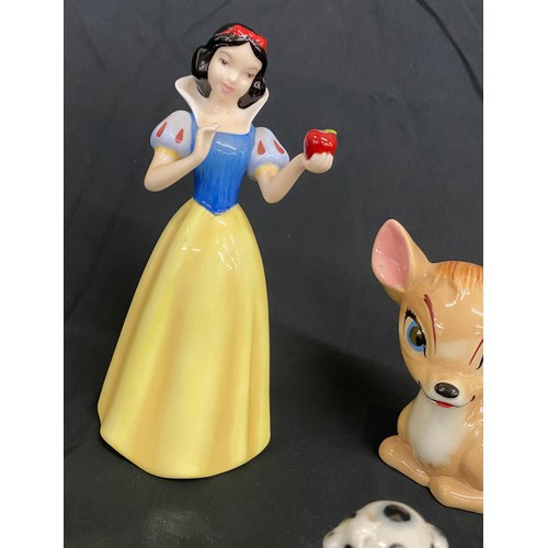 75 - Selection of assorted Disney figures includes Wade, Beswick etc, includes Snow white, Bambi, Scooty ... 