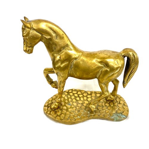 2 - Vintage Heavy brass horse figure