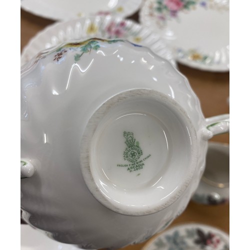 277 - Part Royal Doulton Camelot tea service, part Royal Doulton Arcadia dinner service