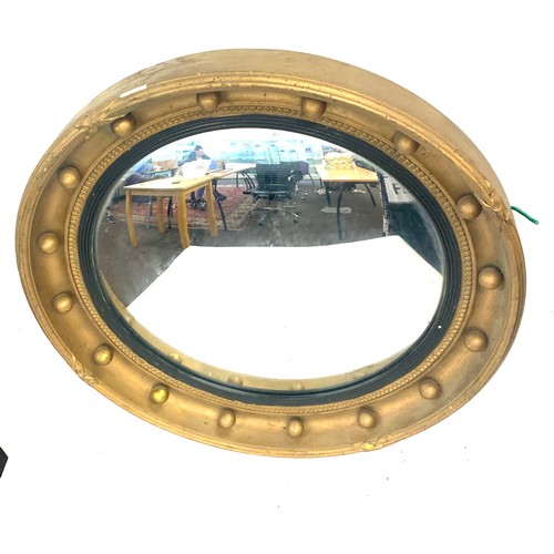 43 - Circular convex mirror, approximate diameter 18.5 inches