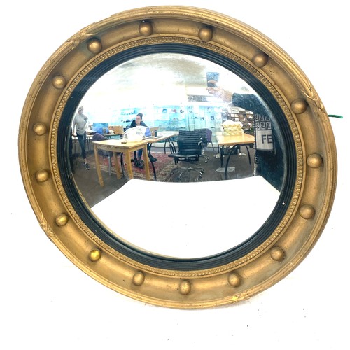 43 - Circular convex mirror, approximate diameter 18.5 inches