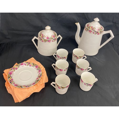 14 - Vintage French coffee set - 6 setting, complete