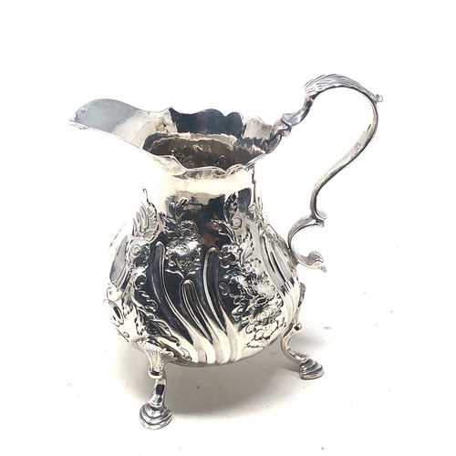 71 - Antique georgian silver cream jug London silver hallmarks