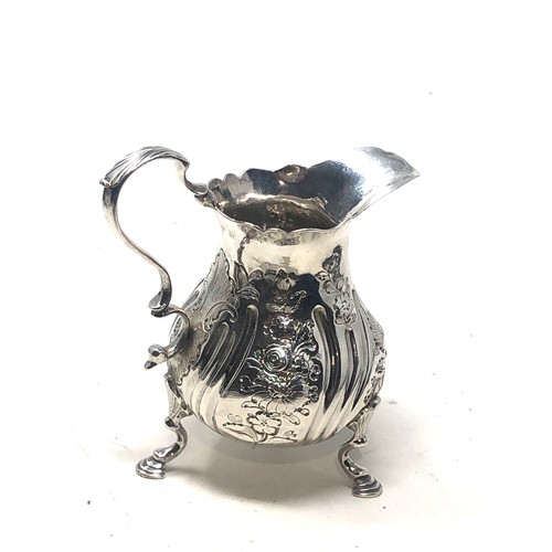 71 - Antique georgian silver cream jug London silver hallmarks