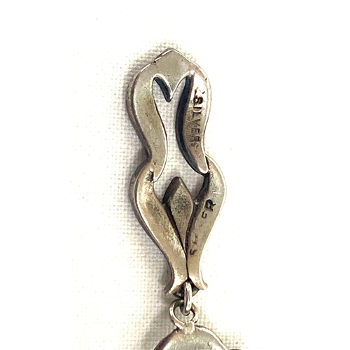 414 - Art Deco sterling silver marcsite necklace