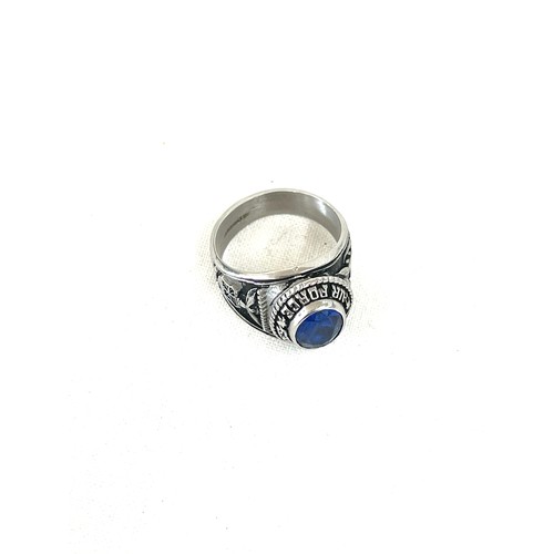 477 - United States Air Force university college, ring inside marked Alloydium, approximate weight 7.8g, U... 