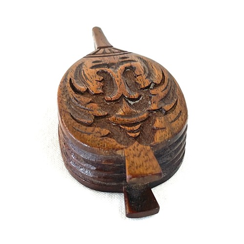 483 - Antique carved miniature treen bellows