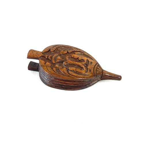 483 - Antique carved miniature treen bellows