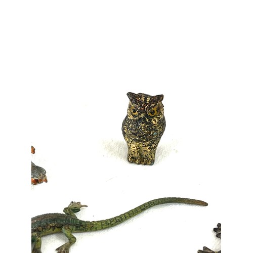 465 - 4 miniature cold painted bronzes, Austria circa 1900