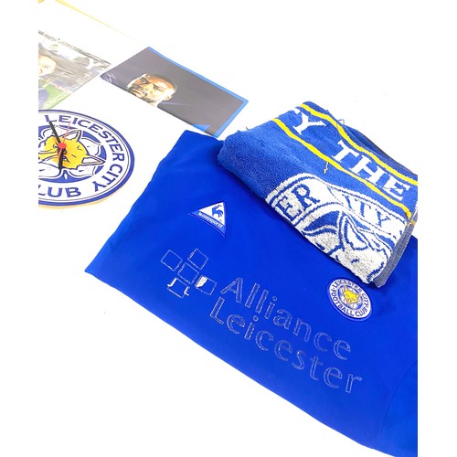 159 - Selection of Leicester city Memorabilia includes shirt, towel etc