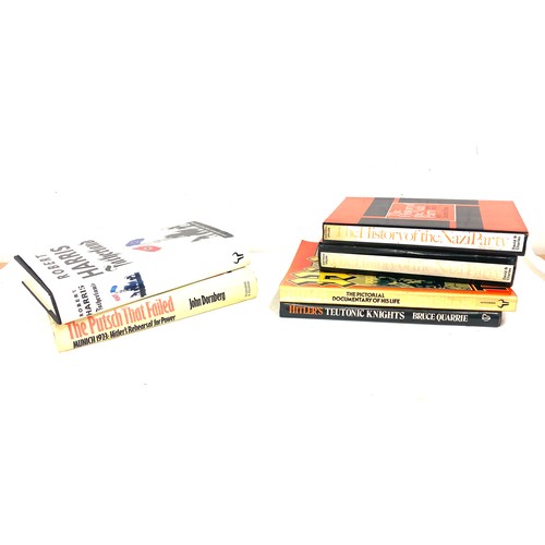 307 - Selection of assorted books includes The history of the nazi party etc