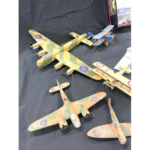 151 - A selection of Corgi aircraft models to include Fokker DR 1, B658, Corgi Lancaster PD119  etc