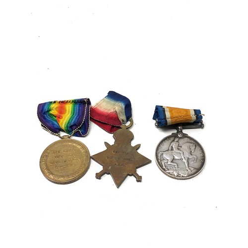 354 - ww1 mons star trio medals to cmt-1349 pte j.w.spink a.s.c