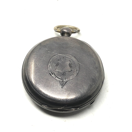 364 - Antique silver open face pocket watch waltham the watch is not ticking