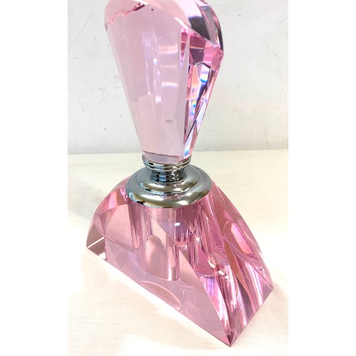 162 - Large art deco style perfume bottle 7.5 inches tall