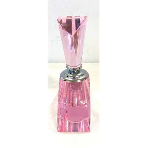 162 - Large art deco style perfume bottle 7.5 inches tall