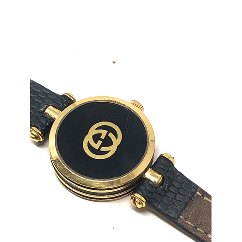 374 - Boxed ladies gucci quartz wristwatch the watch is not ticking