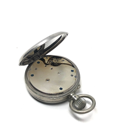 358 - Antique 8 day goliath pocket watch the watch is ticking