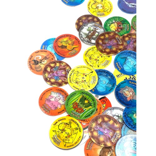 141 - Selection of vintage and later Pokemon Tazos