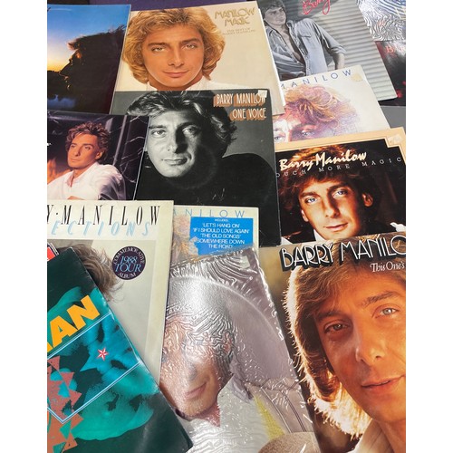 89 - Selection of Barry Manilow records to include Live on broadway, touch more magic etc