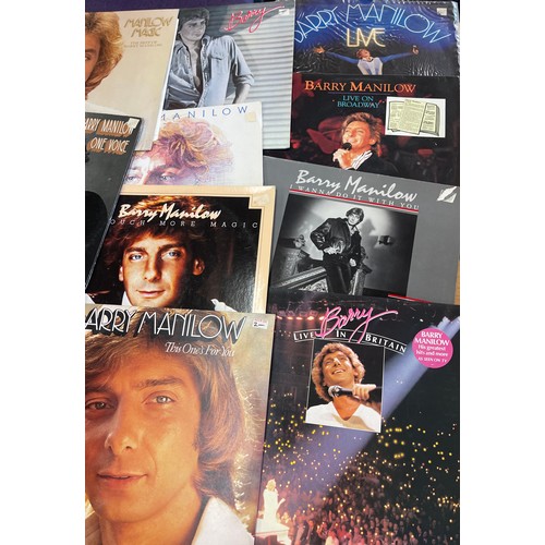 89 - Selection of Barry Manilow records to include Live on broadway, touch more magic etc