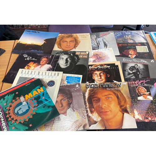 89 - Selection of Barry Manilow records to include Live on broadway, touch more magic etc